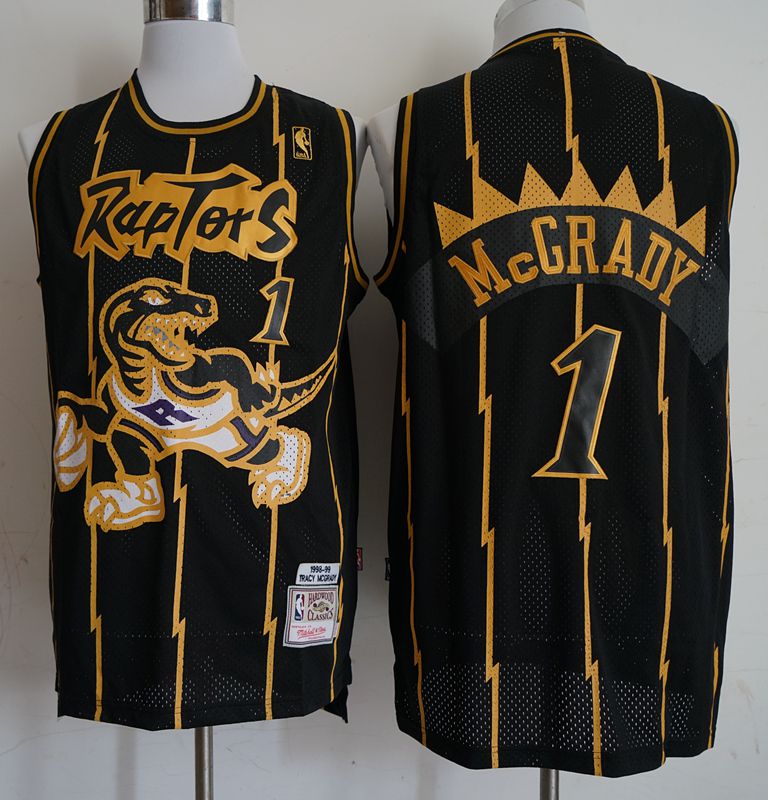 Men Toronto Raptors #1 Mccrady Black Elite Nike NBA Jerseys